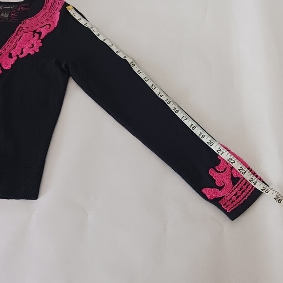 INC International Concepts Women's Black/Pink  Botanica Cardigan Size Small - Picture 9 of 12